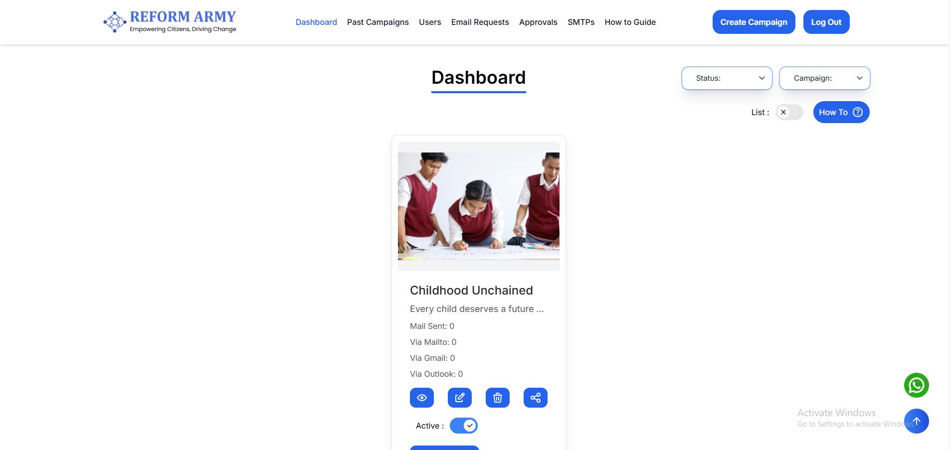 Access Full Campaign Features